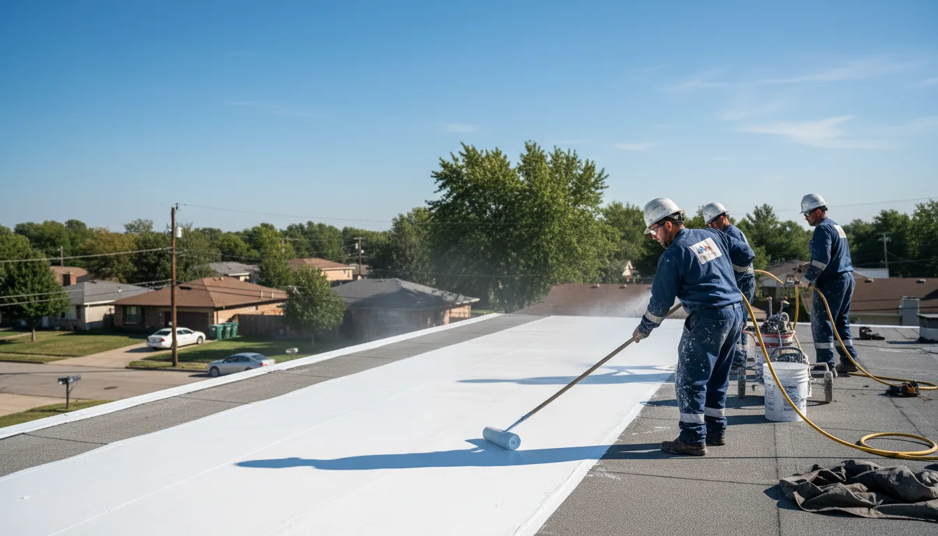 Commercial roof coating in White Stone, VA near me